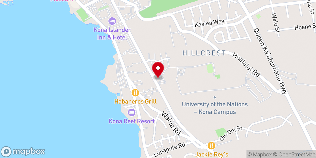 Map showing location of Holoholo ministries