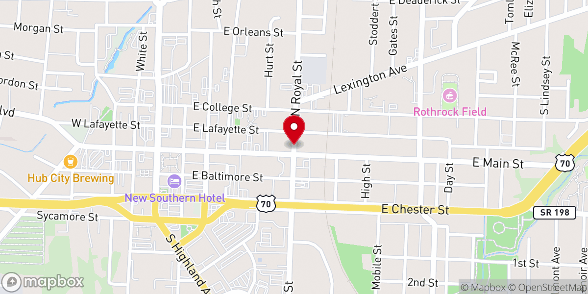 Map showing location of Notre Dame de Jackson