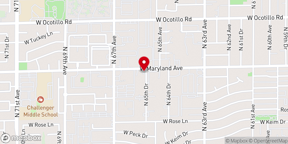 Map showing location of Vineyard Christian Fellowship of Glendale
