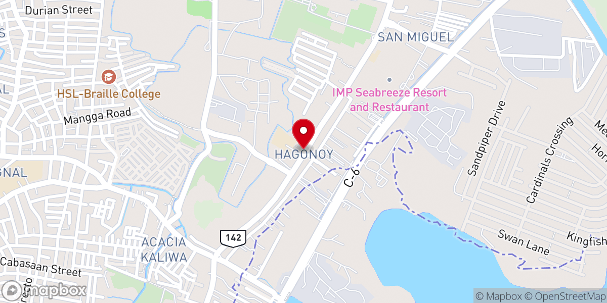 Map showing location of St. Michael the Archangel Parish Church - Hagonoy, Taguig City (Diocese of Pasig)