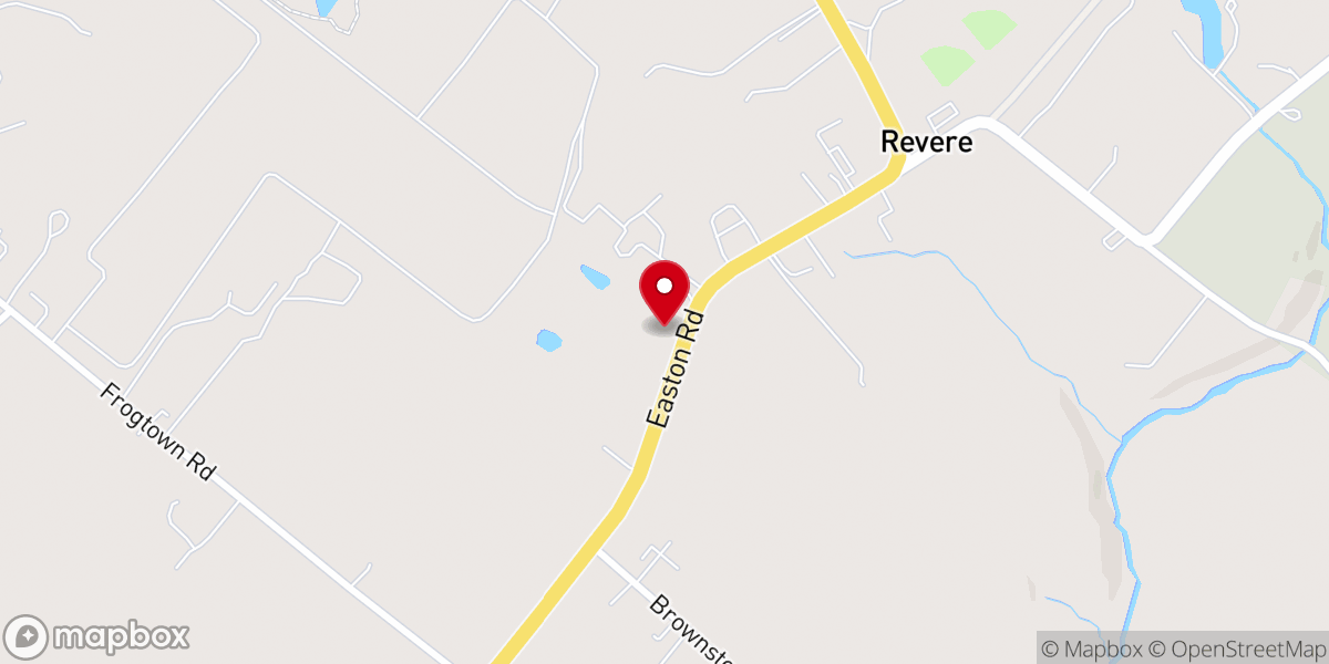 Map showing location of Palisades Community Bible Church