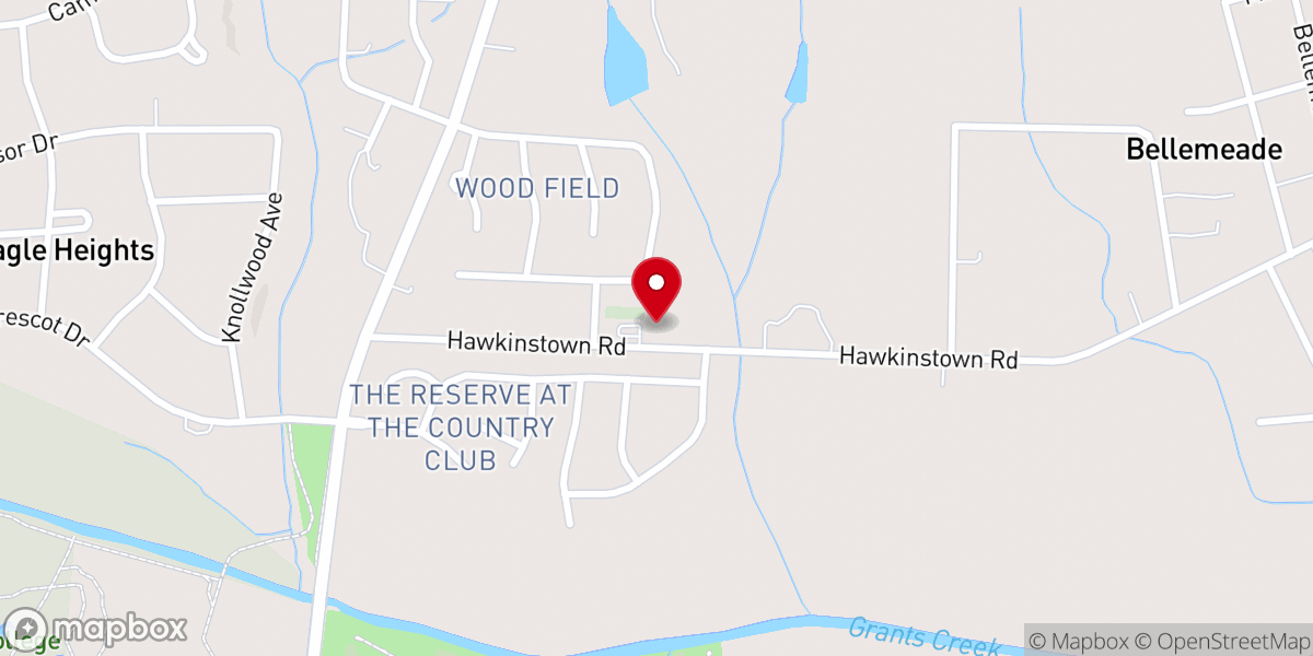 Map showing location of St Luke Baptist Church