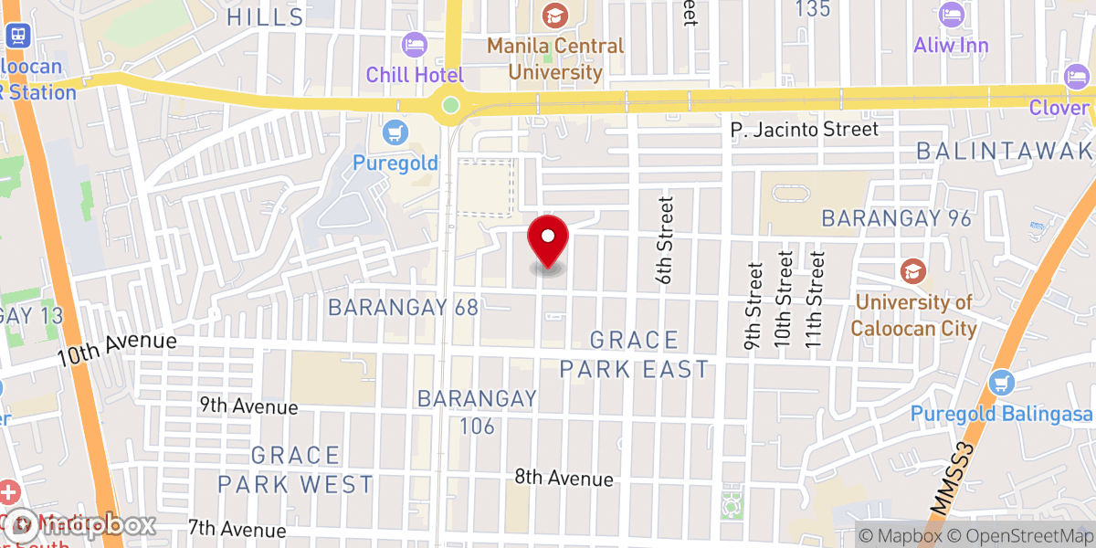 Map showing location of Jesus Is Lord Church Grace Park, Caloocan City (JIL Grace Park)