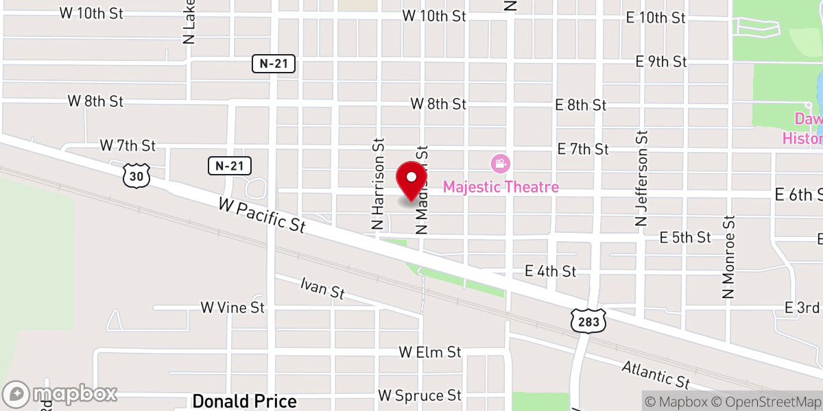 Map showing location of Iglesia Dios Es Amor
