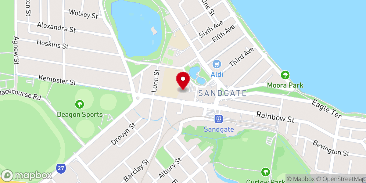 Map showing location of Anglican Church - St Margaret's Sandgate