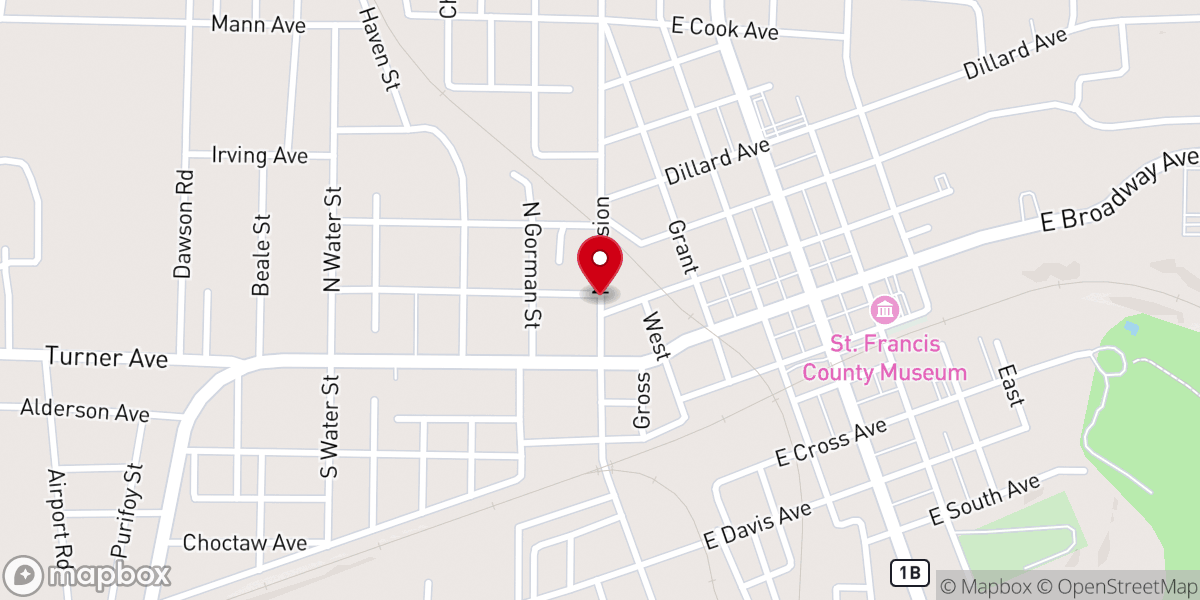 Map showing location of Solid Rock Outreach Ministries