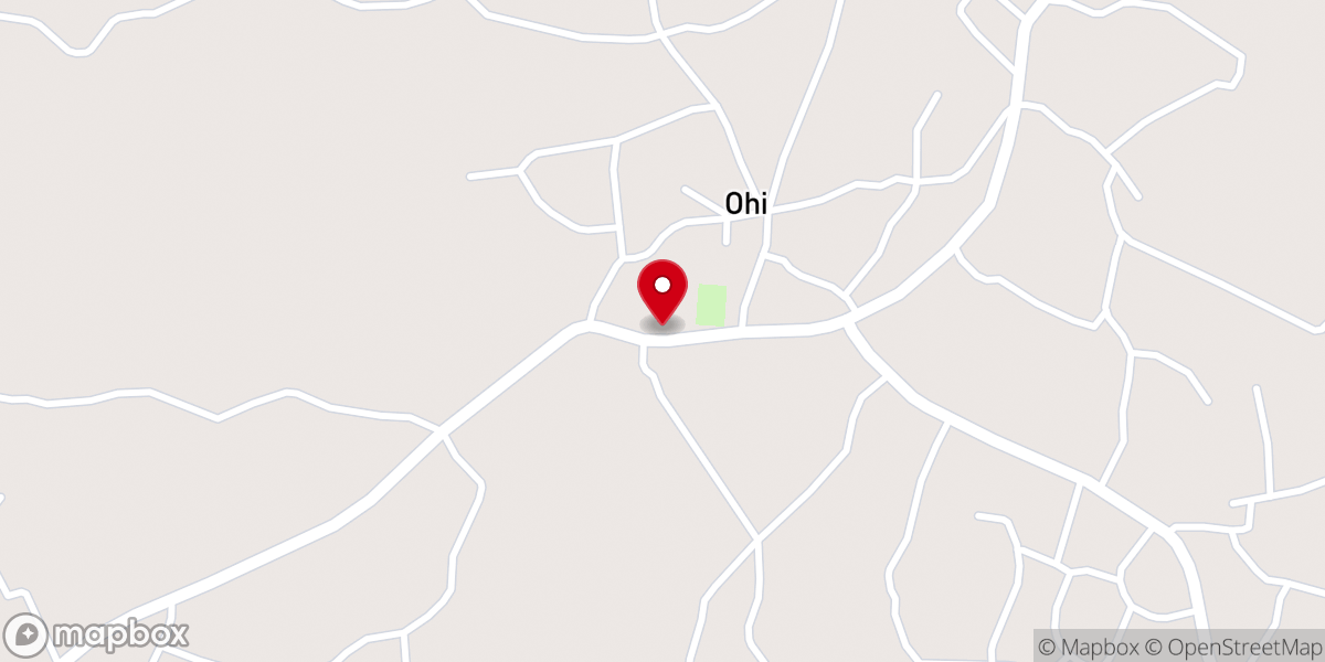 Map showing location of St Joseph's Catholic Church, Ohii