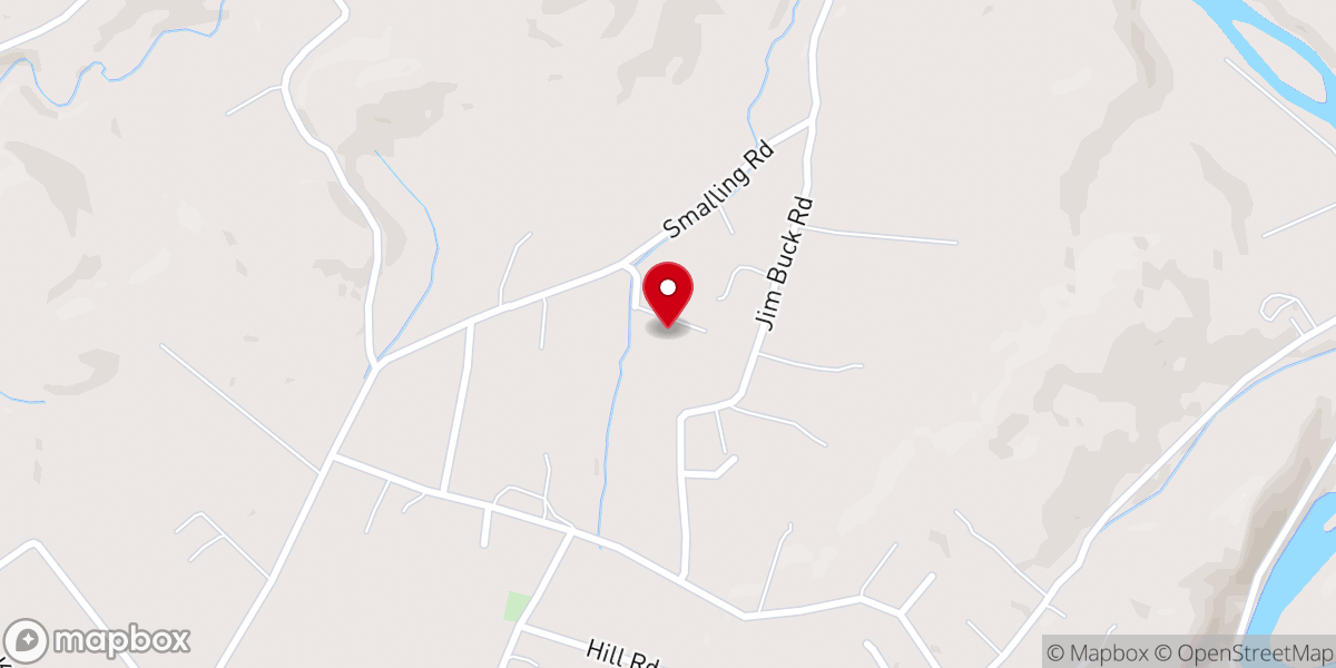 Map showing location of His Way Baptist Church