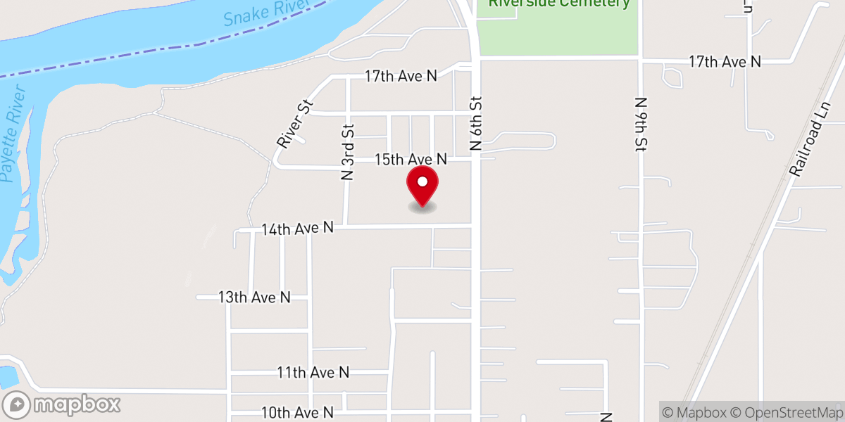 Map showing location of White Stone Christian Fellowship