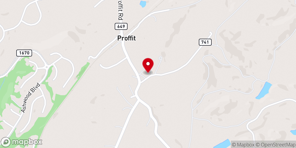 Map showing location of Evergreen Church