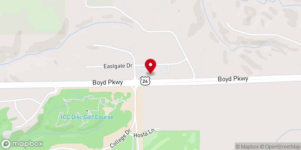Map showing location of Sheryl's Cafe
