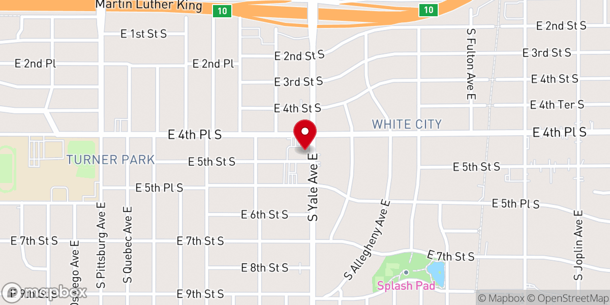 Map showing location of Braden Park Baptist