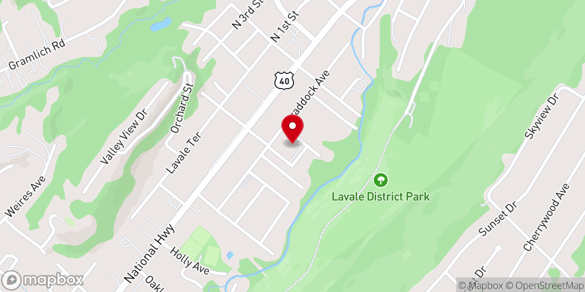 Map showing location of Faith Presbyterian Church (PCA)