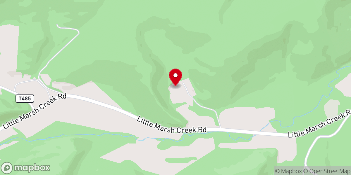 Map showing location of Sylvan Hills Christian Camp