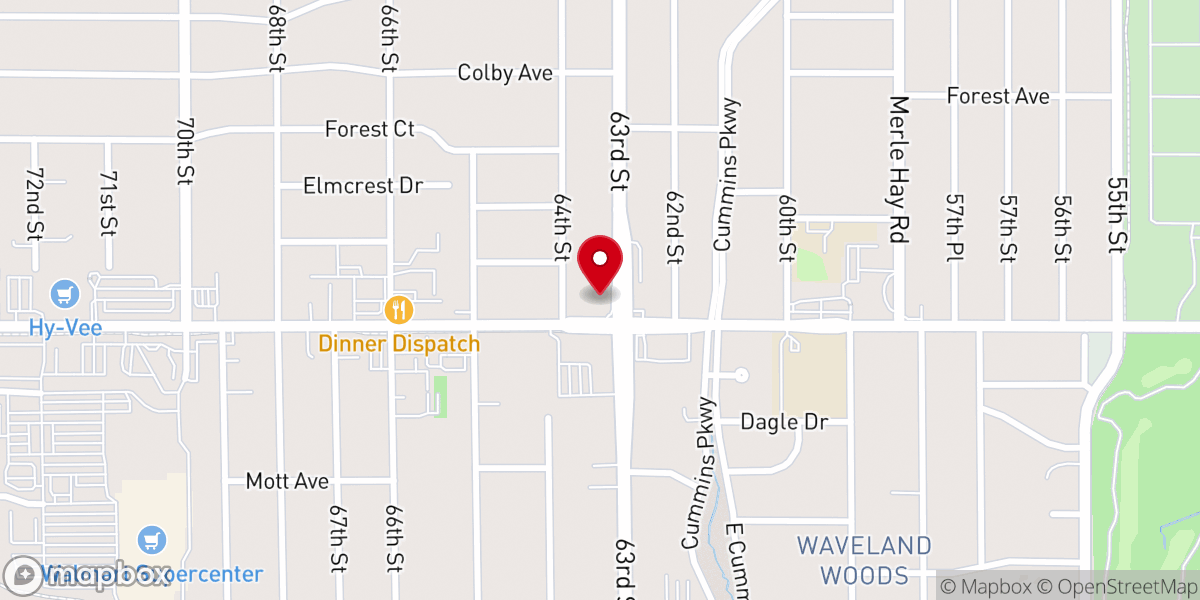 Map showing location of Windsor Presbyterian Church
