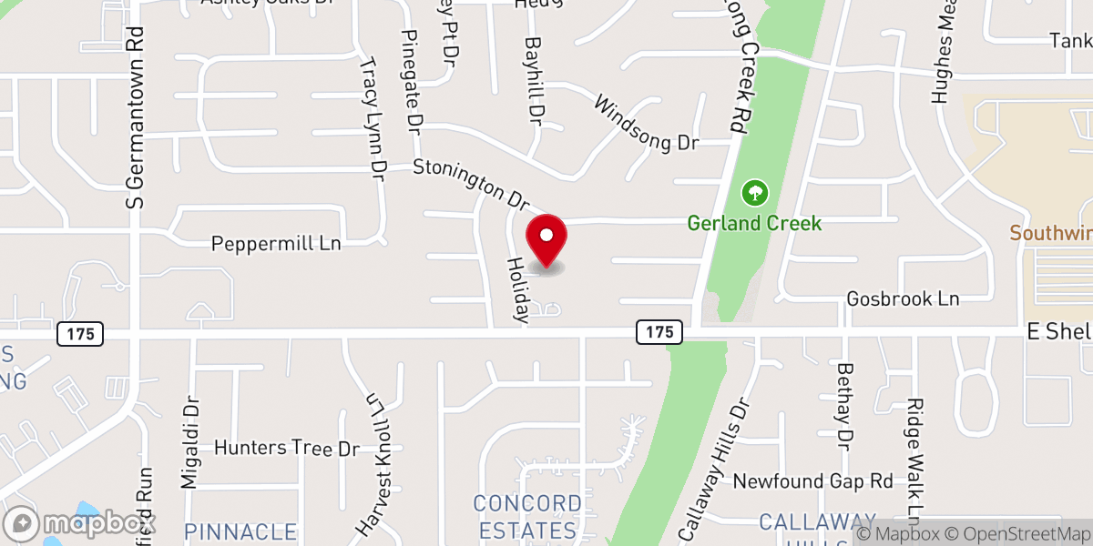 Map showing location of New Growth In Christ Christian Center