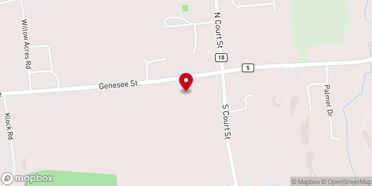 Map showing location of Heritage Baptist Church