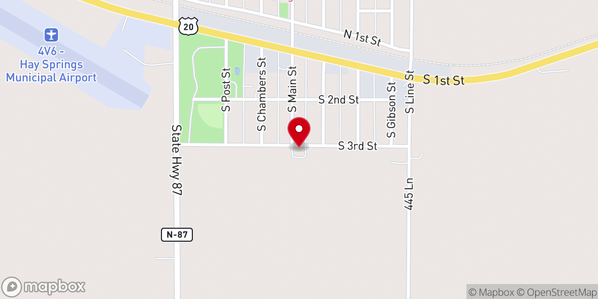 Map showing location of Zion Lutheran Church