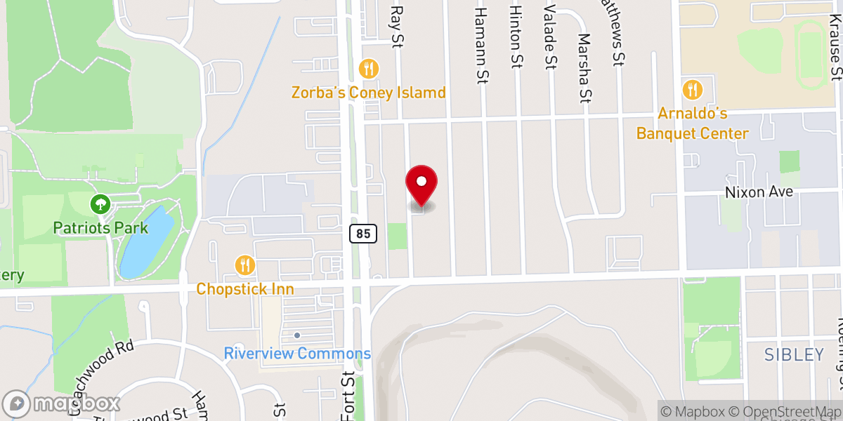 Map showing location of Blue Army Marian Center-Detroit
