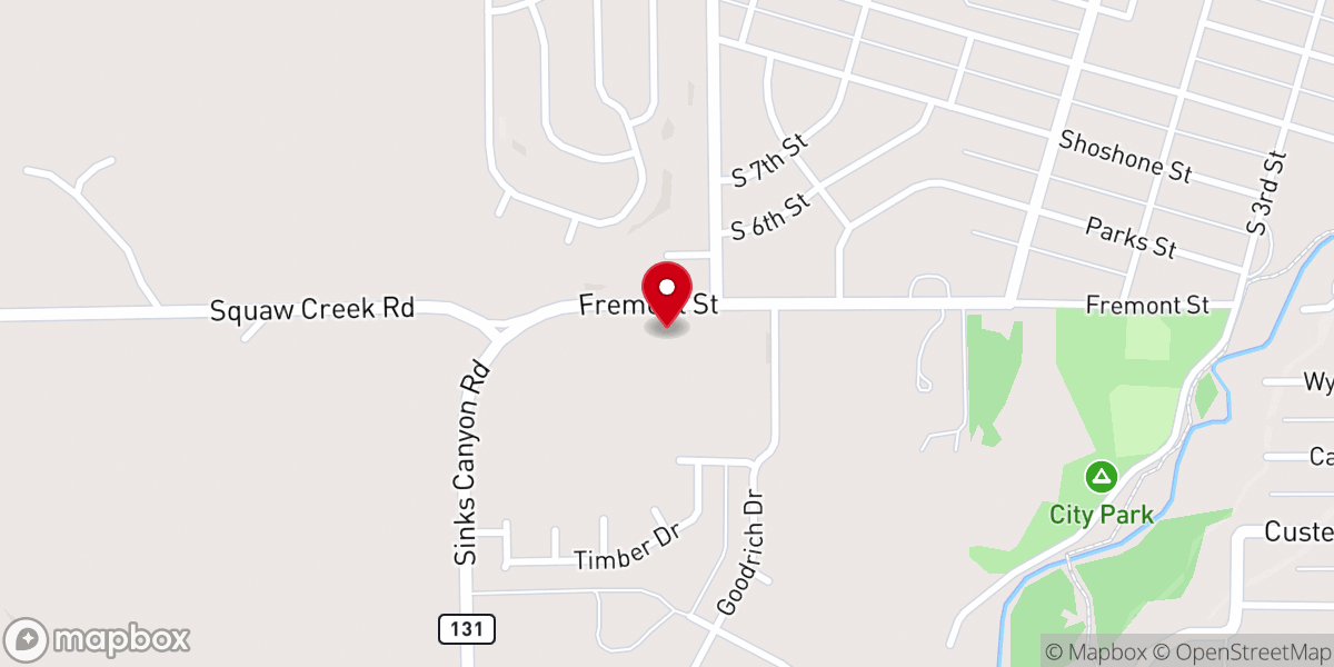 Map showing location of Covenant Presbyterian Church