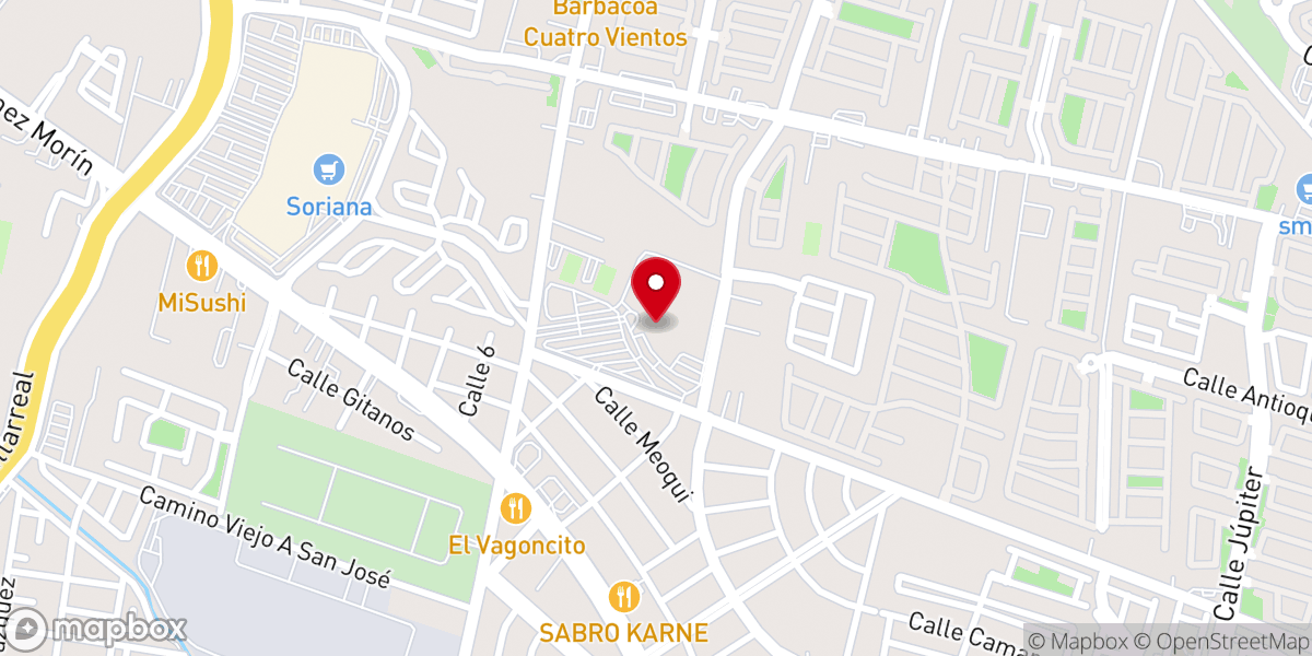 Map showing location of Comunidad Olivo