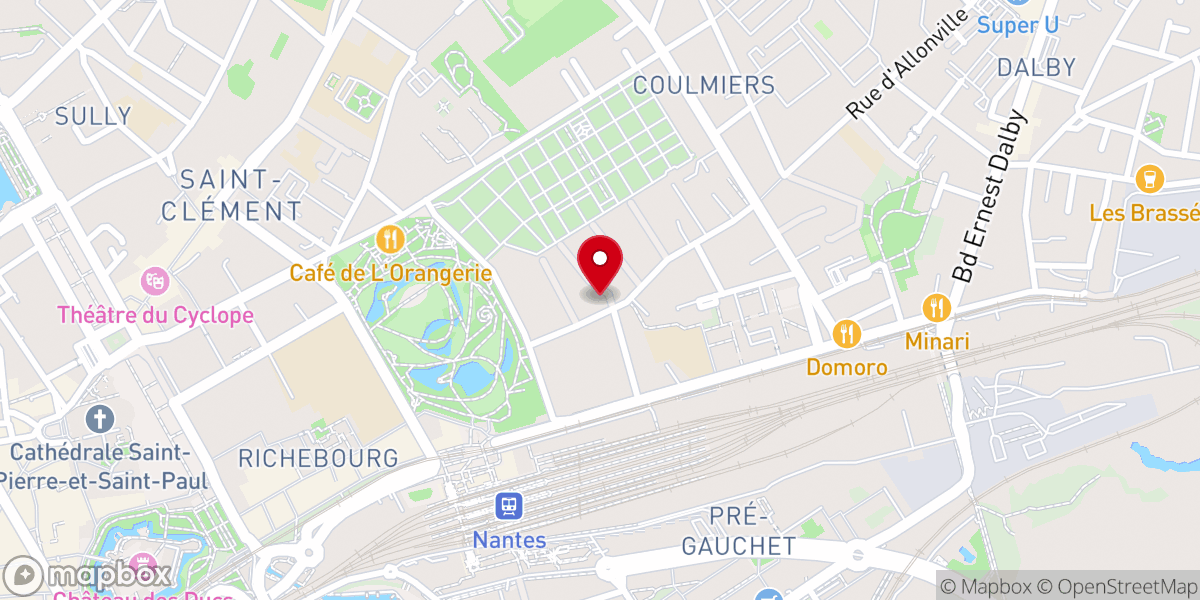 Map showing location of Chapelle du Christ Roi