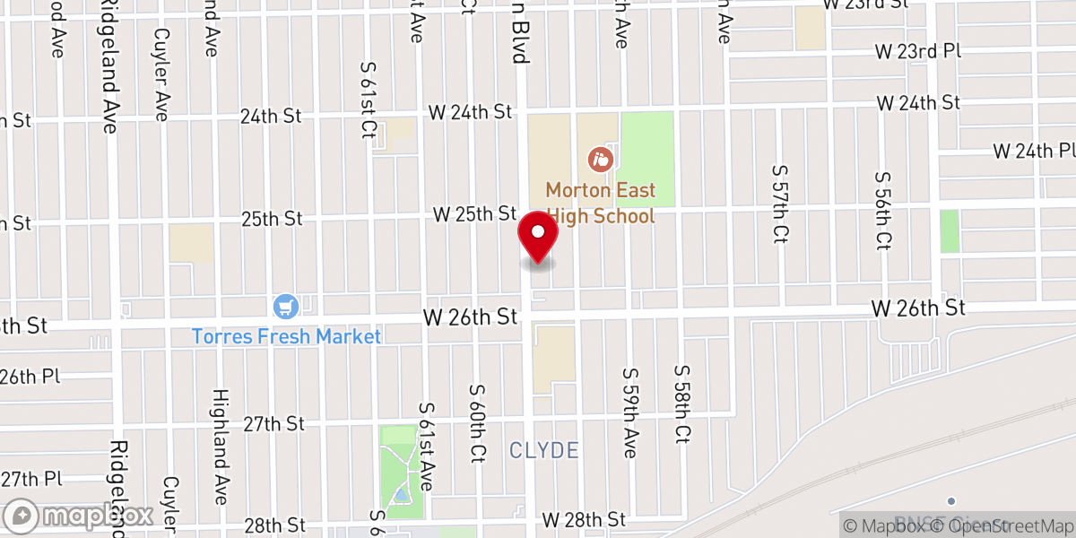 Map showing location of Culture City Church