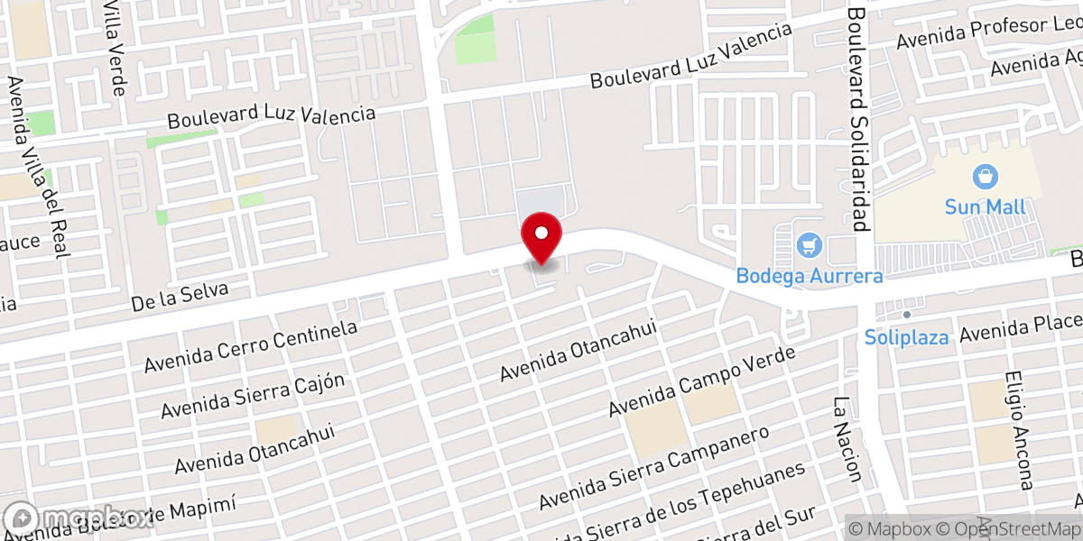 Map showing location of La Iglesia de Jesucristo de los Santos de los Últimos Días