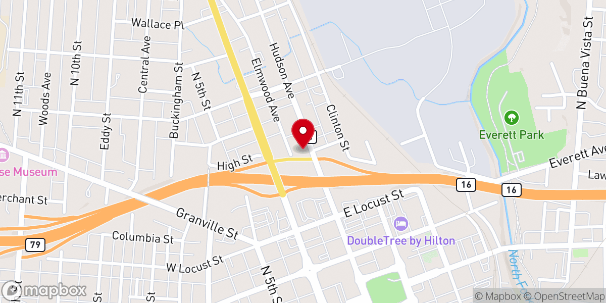 Map showing location of Unco Church