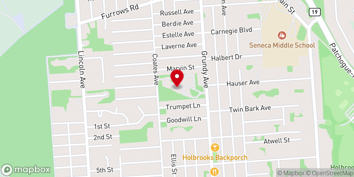 Map showing location of Parish Outreach Office