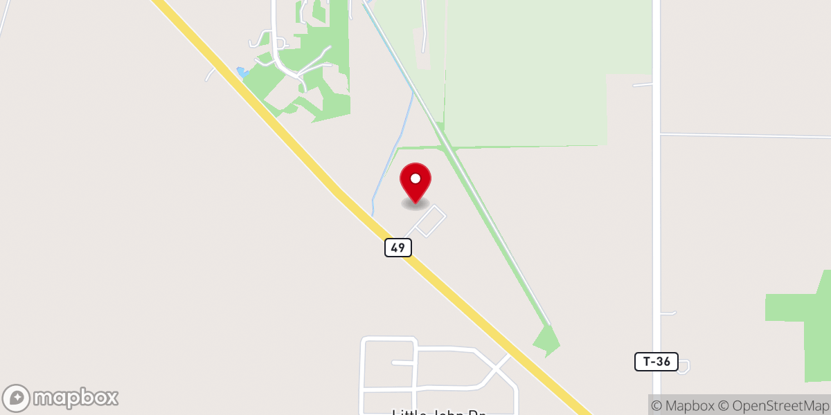 Map showing location of Greenville Grace Brethren Church