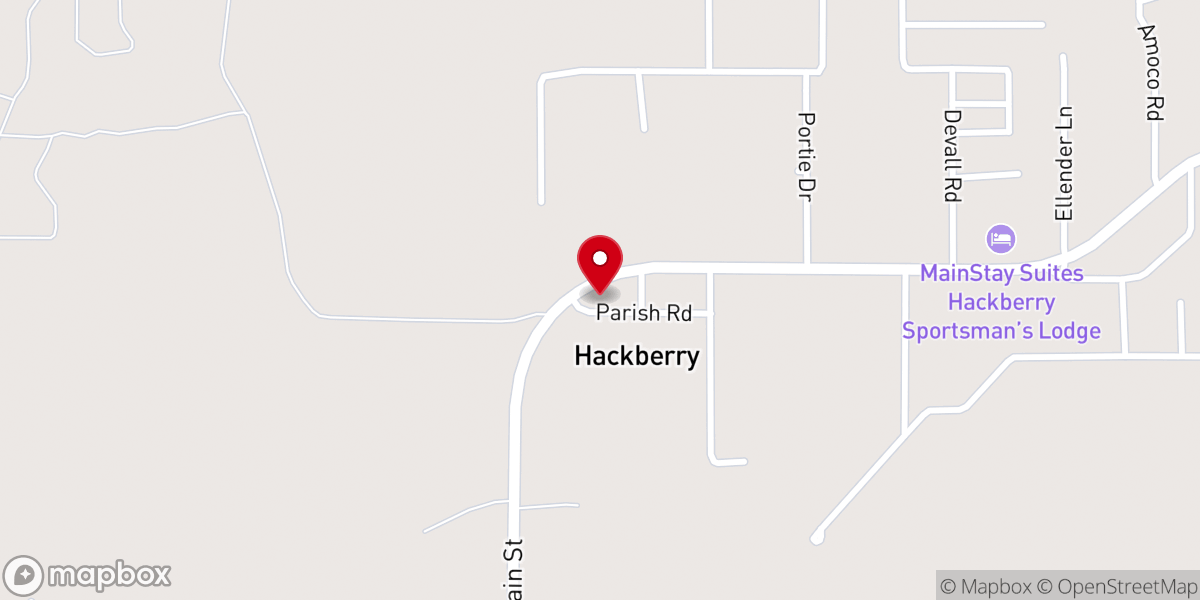 Map showing location of Cameron Parish Police Jury Brn