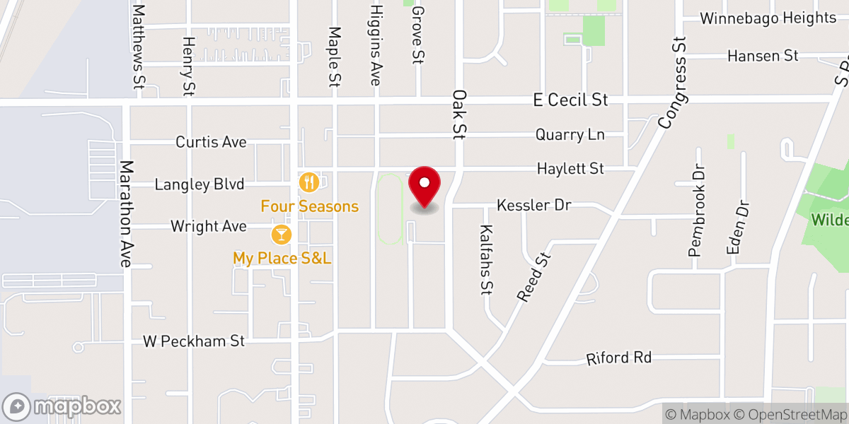 Map showing location of Alliance Church - Neenah