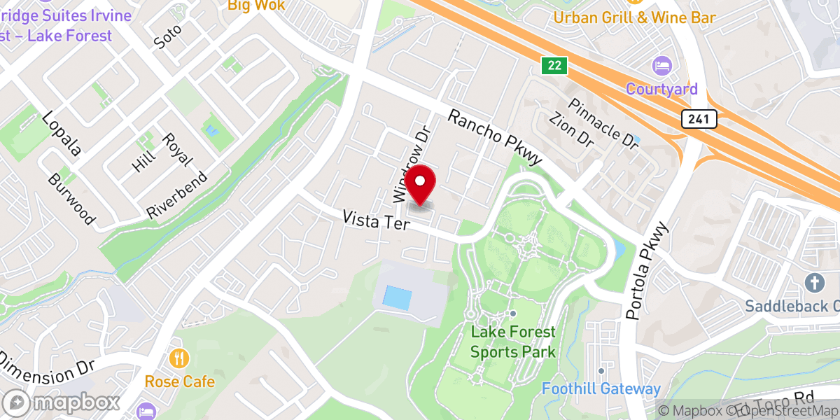 Map showing location of Church of Scientology