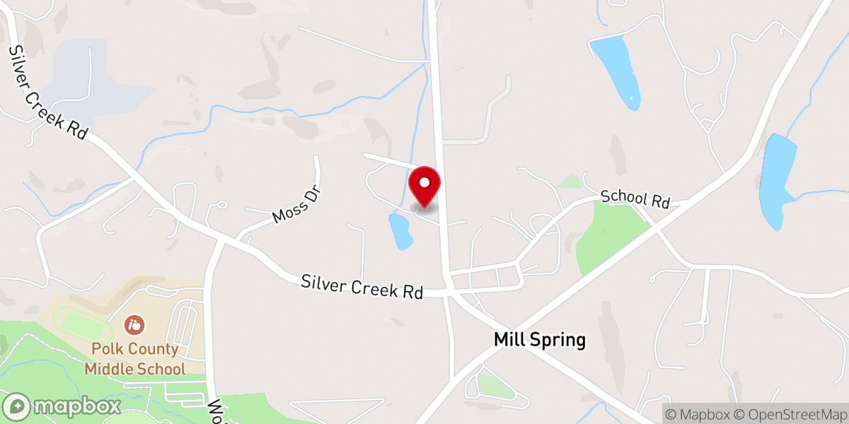 Map showing location of Faith Baptist Church
