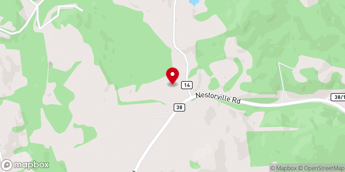 Map showing location of New Life Family Worship Center