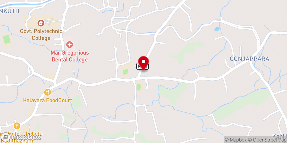 Map showing location of St. Sebastian's Church, Keerampara