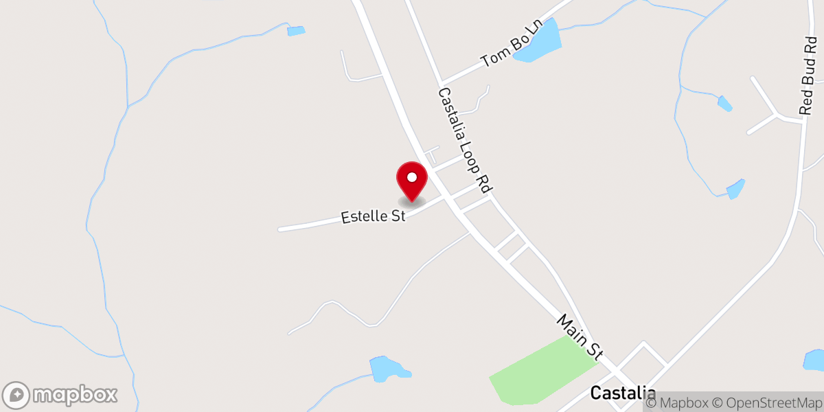 Map showing location of Castalia Church of God