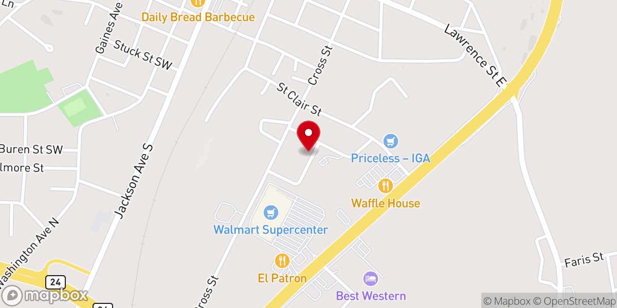 Map showing location of Mission International Bethania