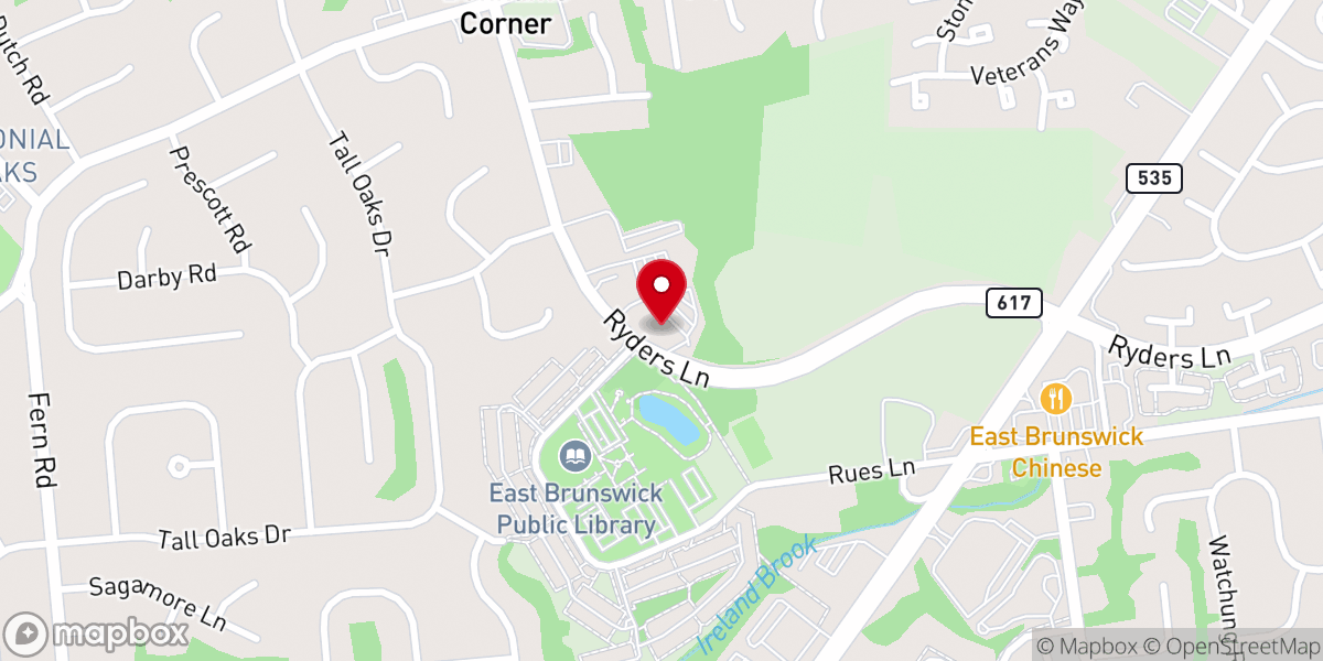 Map showing location of Calvary Korean United Methodist Church