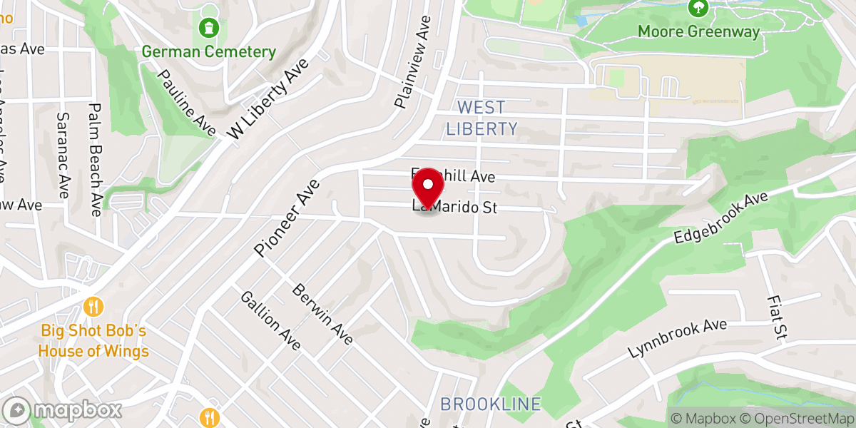 Map showing location of Asian Indian Christian Church of Pittsburgh Inc