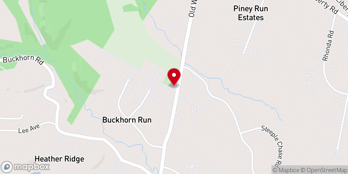 Map showing location of Messiah Lutheran Church