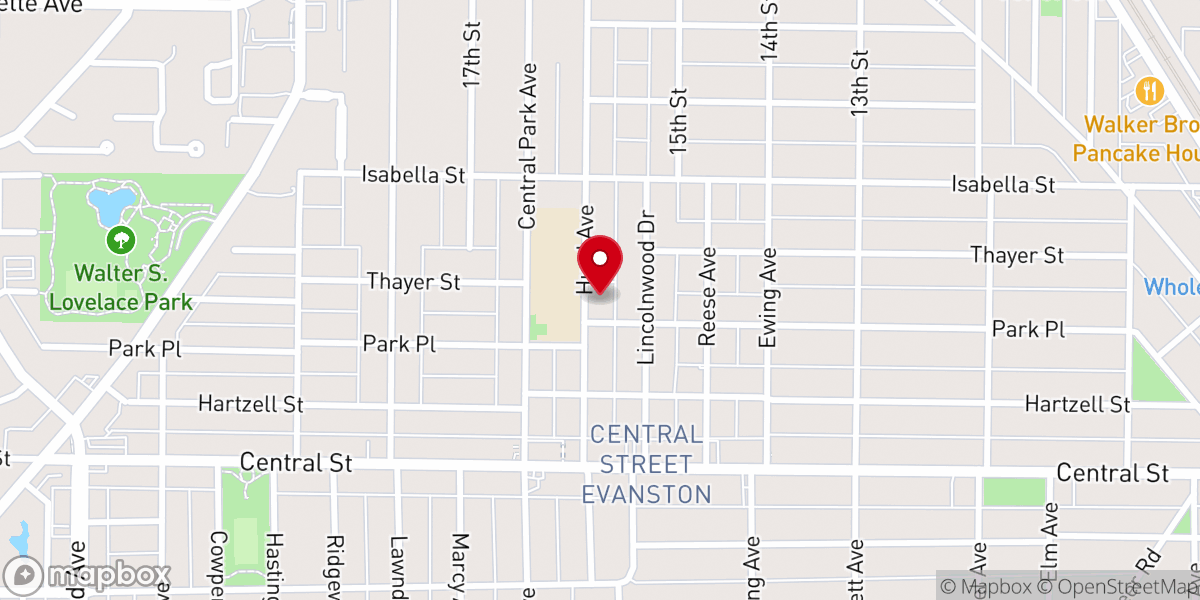 Map showing location of The Life Church Of Evanston