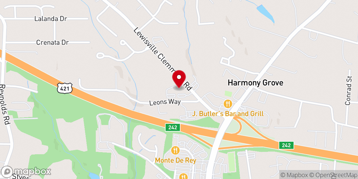 Map showing location of Salem Presbytery