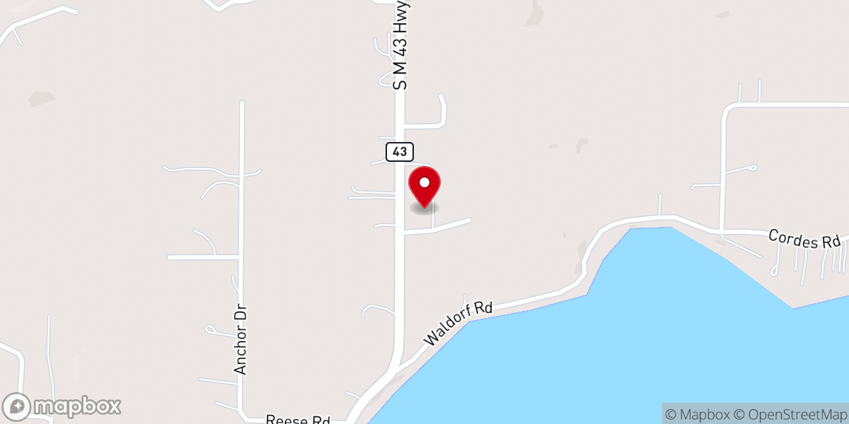 Map showing location of Delton Moose Lodge