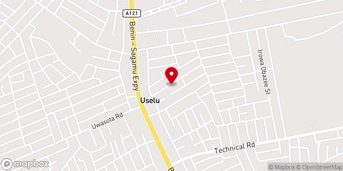 Map showing location of The Jesus Nation Christian Church