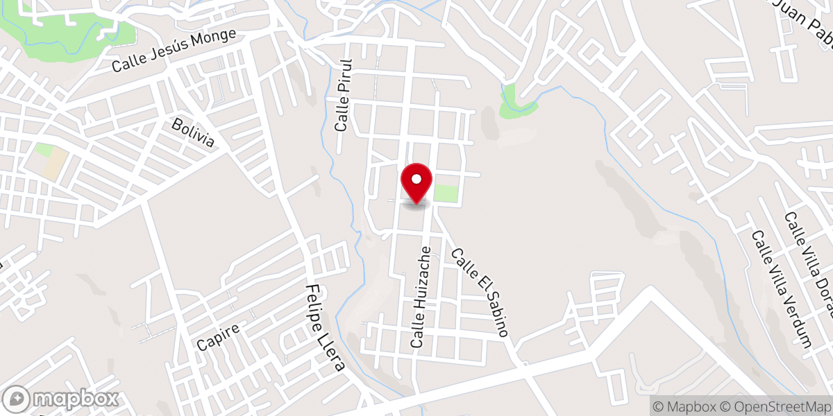 Map showing location of Iglesia Pentecostal Generación de Jesús