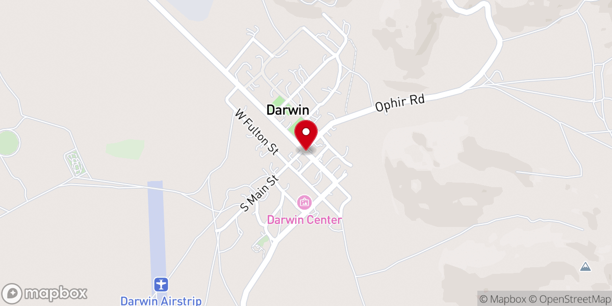 Map showing location of Darwin
