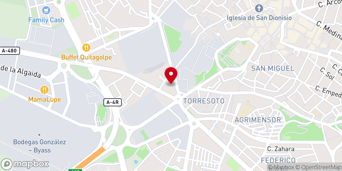 Map showing location of Ermita de San Isidro Labrador y Nuestra Señora de la Alcubilla (Ermita de Guía)