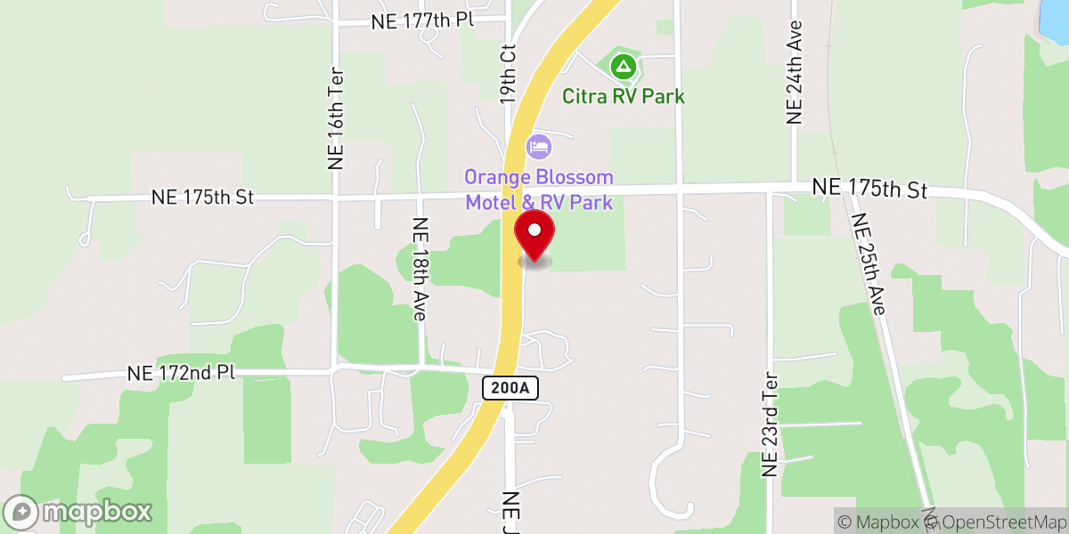 Map showing location of New Hope United Methodist Church